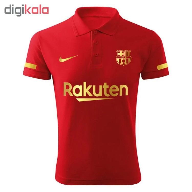 پولوشرت مردانه طرح بارسلونا مدل R1804