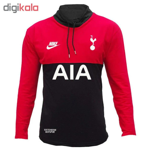 تیشرت آستین بلند مردانه طرح ورزشی یقه ایستاده جودون دو رنگ ترک