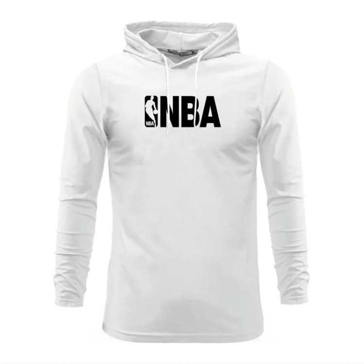 تیشرت کلاه دار مردانه طرح NBA مناسب چهار فصل رنگ مشکی زرد سفید