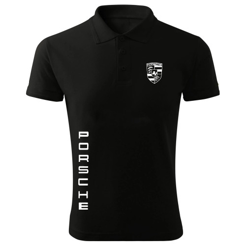 پولوشرت مردانه آستین کوتاه طرح پورشه یقه دکمه دار شیک و با کیفیت