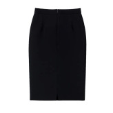 دامن فون زنانه کرپ آبی کاربنی مجلسی شیک زنانه