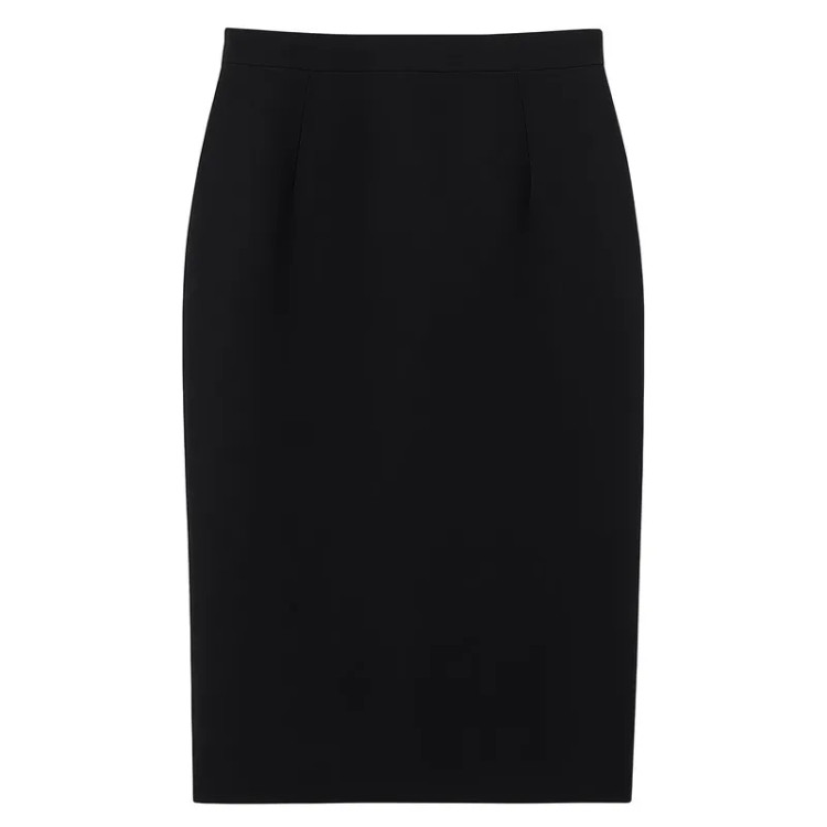 دامن فون زنانه کرپ آبی کاربنی مجلسی شیک زنانه