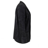 مانتو زنانه شیک یقه برگردان مدل کیمانو جلو باز طرح ابر و بادی جنس شانتون فری سایز