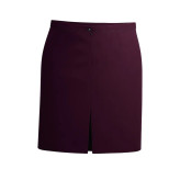 دامن فون زنانه کرپ بادمجانی قد روی زانو مناسب مهمانی و روزمره