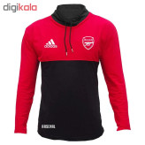 تیشرت آستین بلند مردانه آرسنال طرح دو رنگ یقه ایستاده جنس جودون ترک