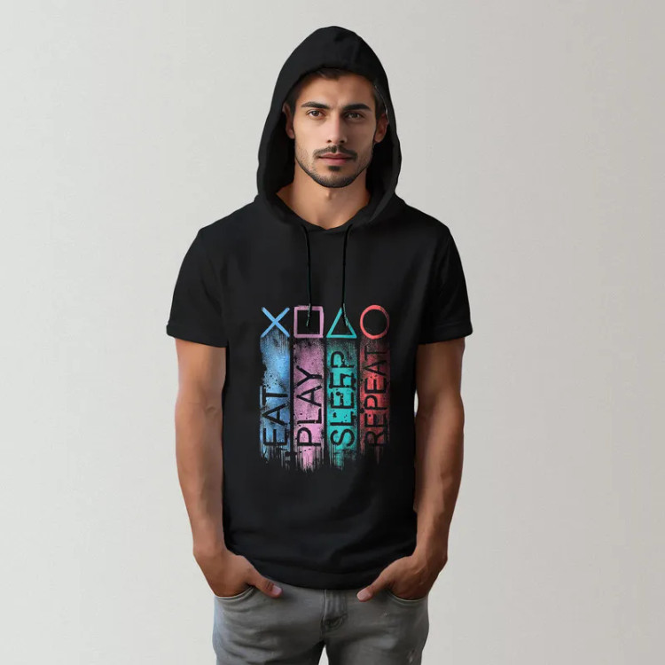 تی شرت کلاه دار مردانه مدل 14021207a