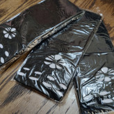 جوراب سه ربع زنانه طرح دار گل و پروانه مشکی