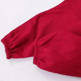 ست لباس پسرانه یلدایی طرح جلیقه و پاپیون مخمل کبریتی قرمز | لباس نوزادی و کودک