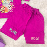 تیشرت و شورتک طرح پاندا دخترانه پنبه سوپر مناسب 1 تا 3 سال