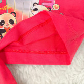 تیشرت و شورتک طرح پاندا دخترانه پنبه سوپر مناسب 1 تا 3 سال