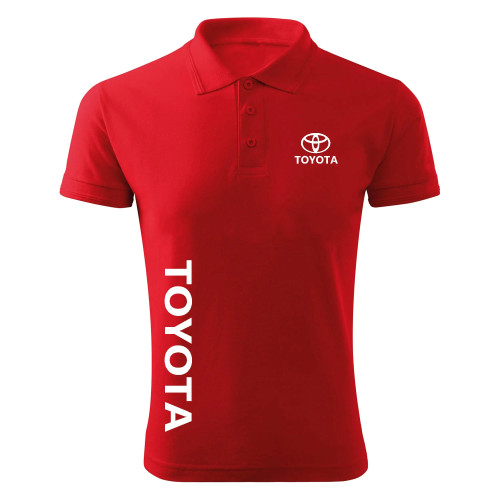 پولوشرت مردانه آستین کوتاه طرح تویوتا یقه دکمه دار شیک و خاص