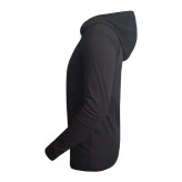 تیشرت آستین بلند مردانه کلاه دار Y-3 آدیداس مشکی و سفید