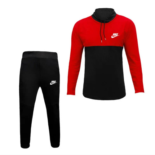 ست تی شرت و شلوار مردانه آستین بلند یقه ایستاده جودون و نخی