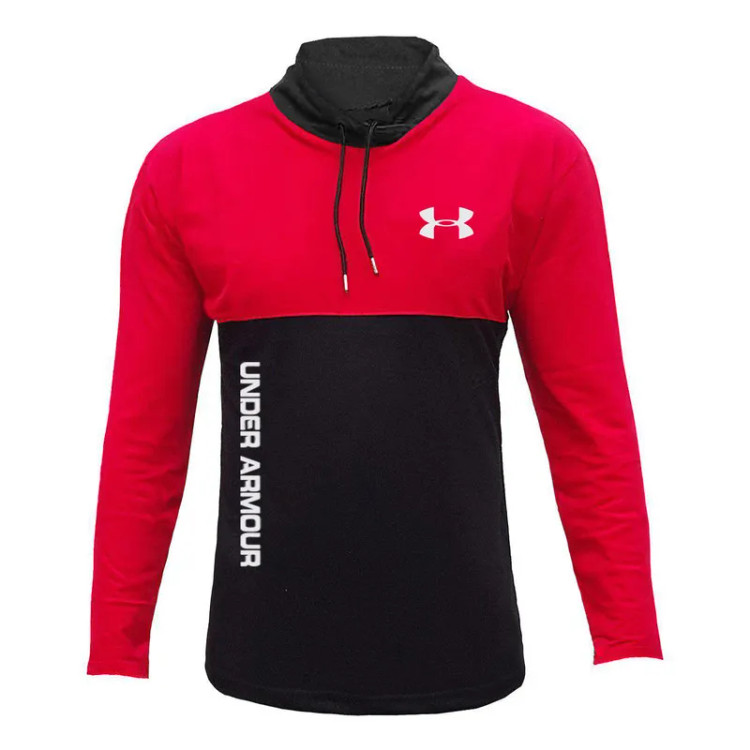 تی شرت ورزشی مردانه آستین بلند یقه ایستاده جودون پاییزه زمستانه