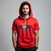 تی شرت کلاه دار آستین کوتاه مردانه مدل 14020825b