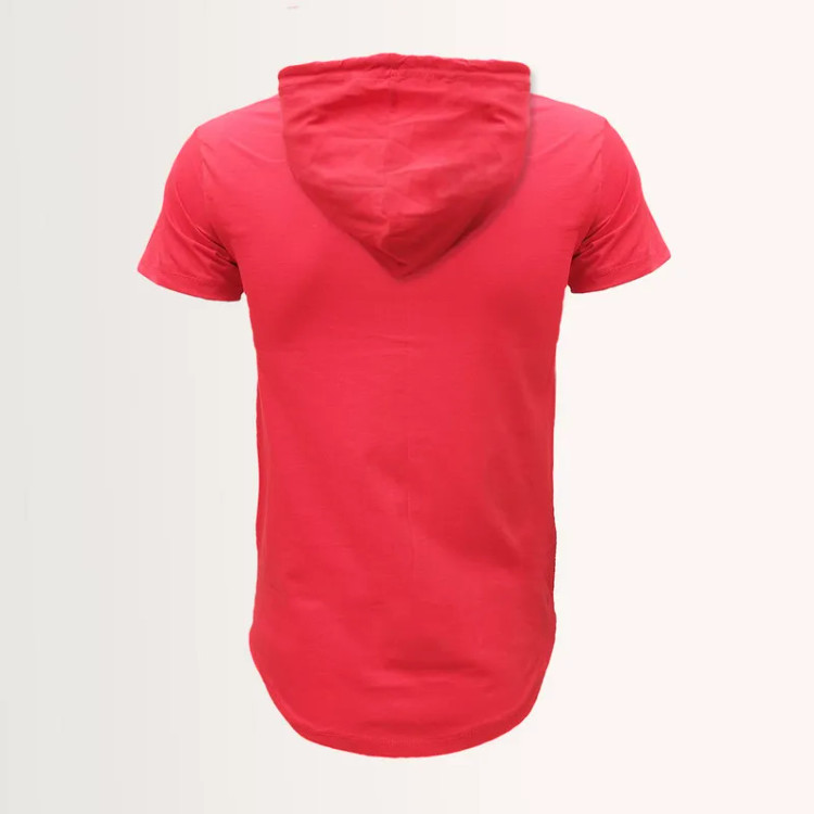 تی شرت کلاه دار آستین کوتاه مردانه مدل 14020825b