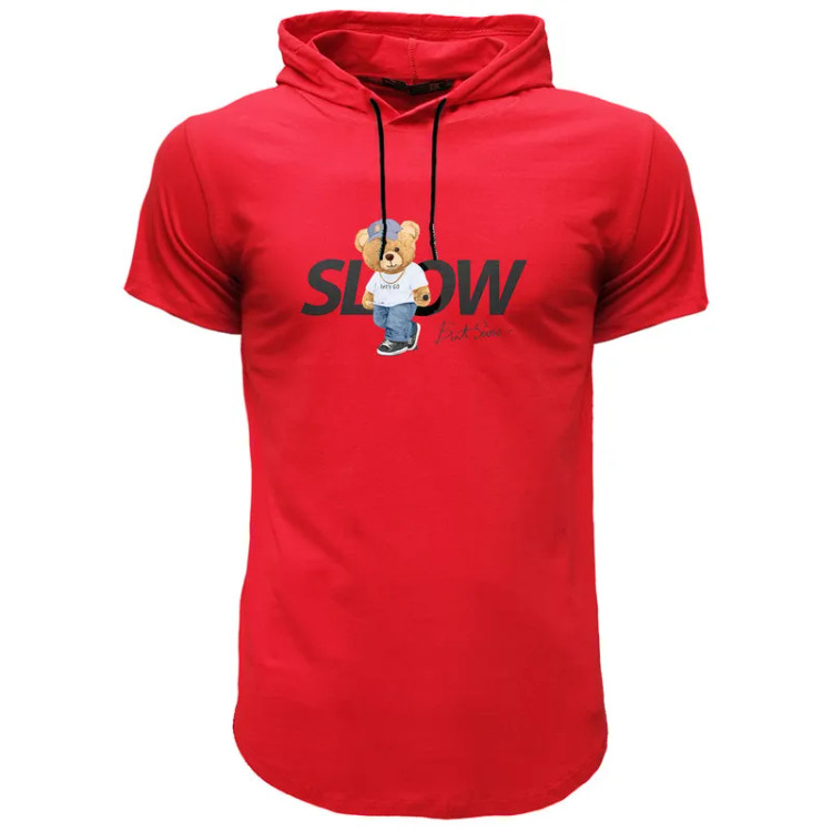 تی شرت کلاه دار آستین کوتاه مردانه مدل 14020825b