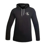 تیشرت کلاه دار مردانه طرح دار چهار فصل سفید و مشکی