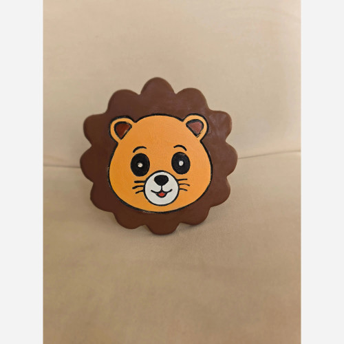 آویز چوبی طرح شیر برای اتاق کودک | دستگیره کابینت و کشو کودک