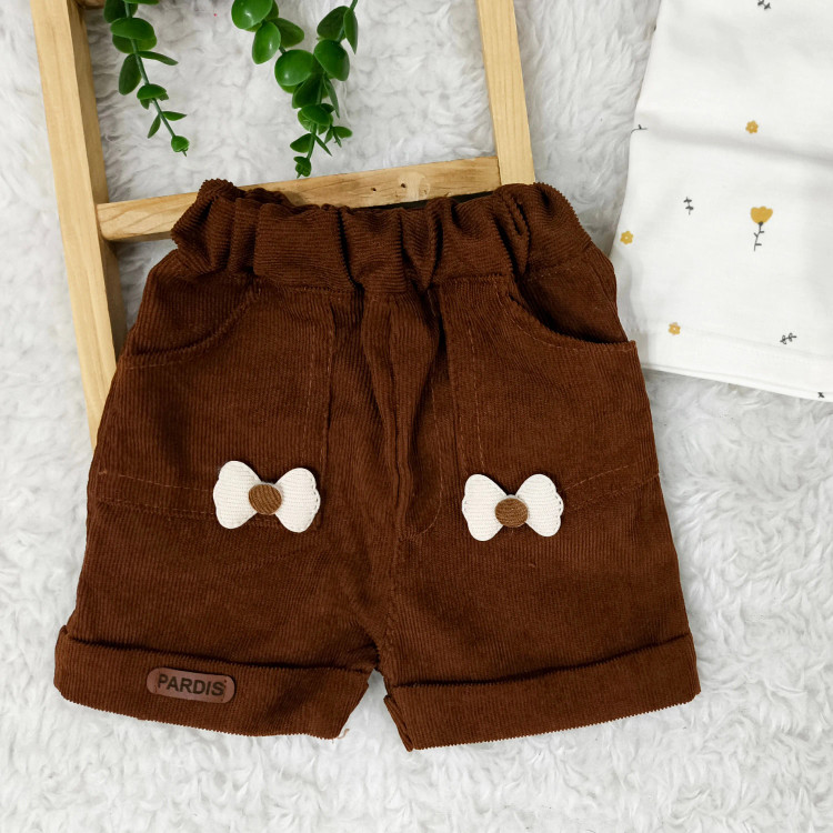 تاپ شورت نوزادی تاپ شلوارک دخترانه ست تابستانه