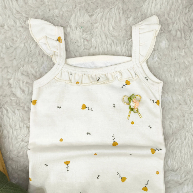 تاپ شورت نوزادی تاپ شلوارک دخترانه ست تابستانه