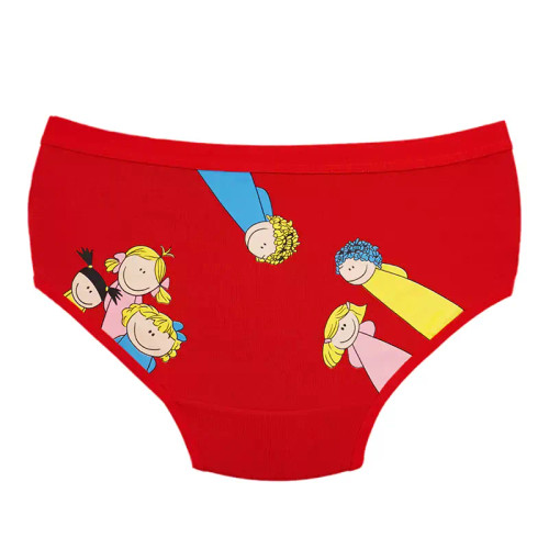 شورت اسلیپ نخی طرح دار دخترانه سایز L