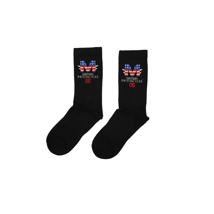 جوراب نخی مردانه فری سایز طرح پرچم آمریکا مدل M06