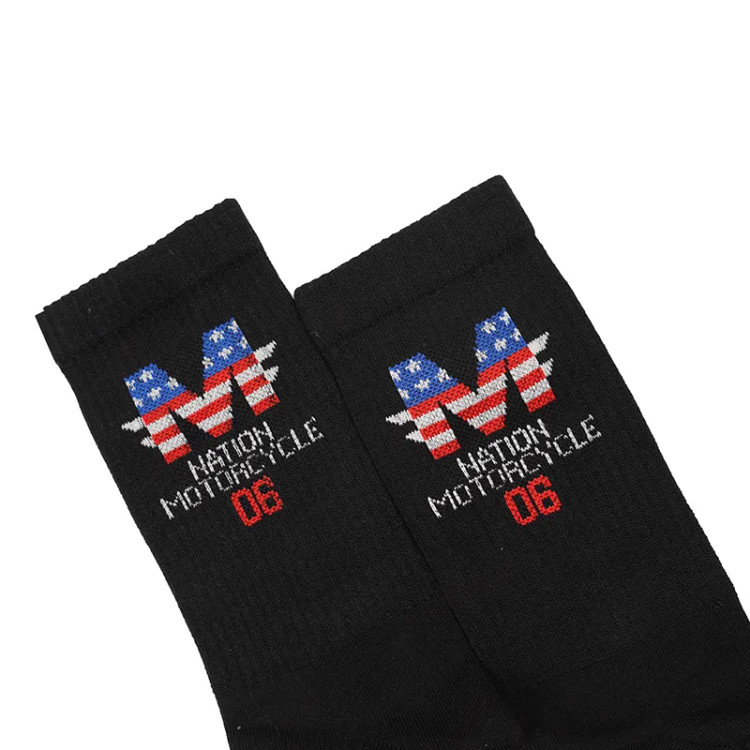 جوراب نخی مردانه فری سایز طرح پرچم آمریکا مدل M06