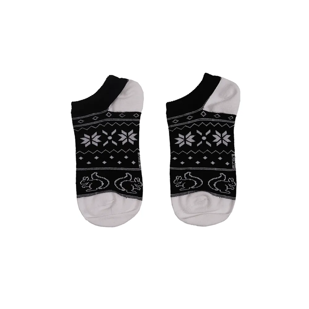 جوراب ساق کوتاه زنانه طرح سنجاب و برف مناسب سایز 36 تا 40