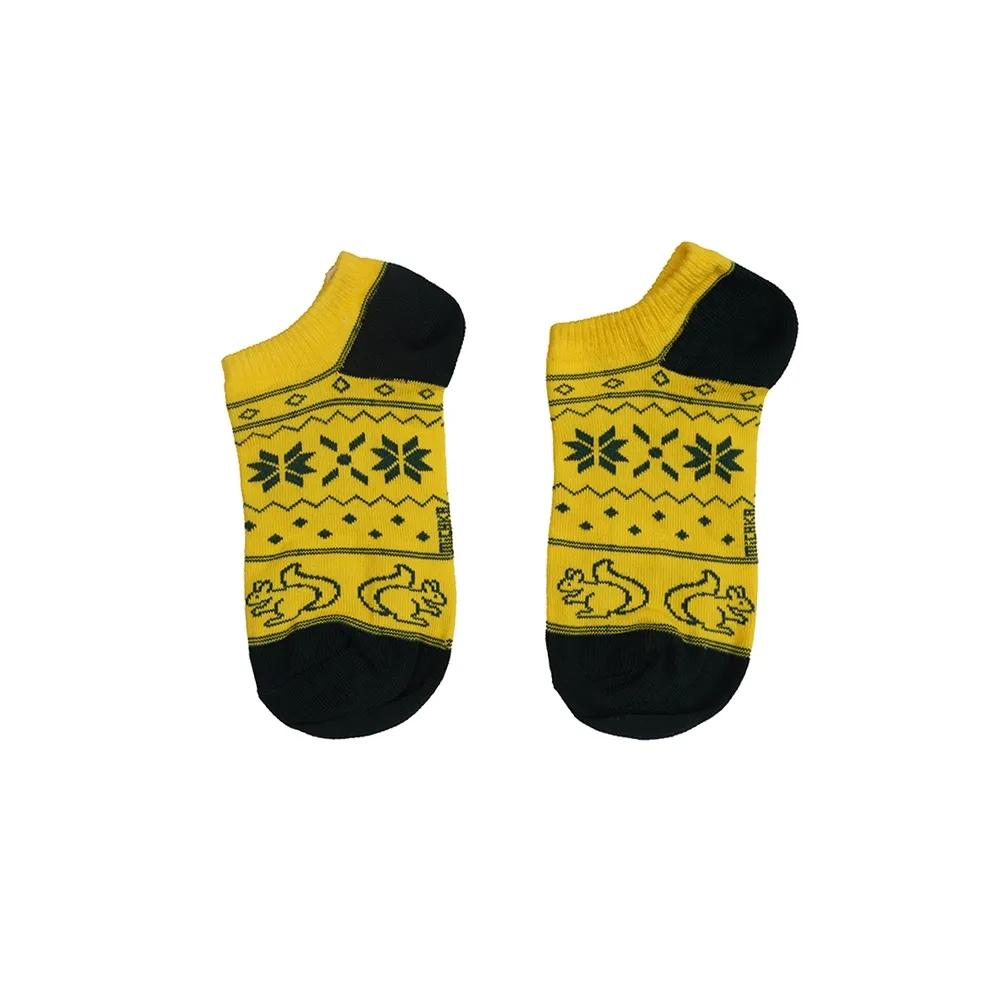 جوراب ساق کوتاه زنانه طرح سنجاب و برف مناسب سایز 36 تا 40