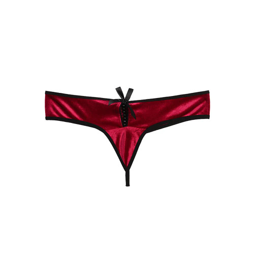 شورت لامبادا زنانه مخمل طرحدار با بند و پاپیون - فری سایز