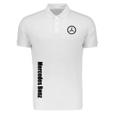 پولوشرت مردانه آستین کوتاه طرح مرسدس بنز یقه دکمه دار شیک و با کیفیت