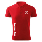 پولوشرت مردانه آستین کوتاه طرح مرسدس بنز یقه دکمه دار شیک و با کیفیت