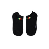 جوراب زنانه طرح گل گلدوزی شده مشکی فری سایز مناسب 36 تا 40