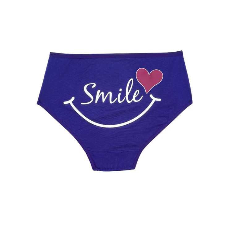 شورت اسلیپ نخی زنانه طرح لبخند سایز 4XL