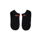 جوراب زنانه طرح گل گلدوزی شده مشکی فری سایز مناسب 36 تا 40