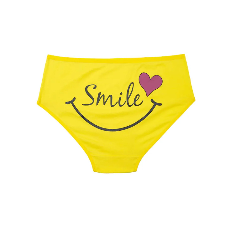 شورت اسلیپ نخی زنانه طرح لبخند سایز 4XL
