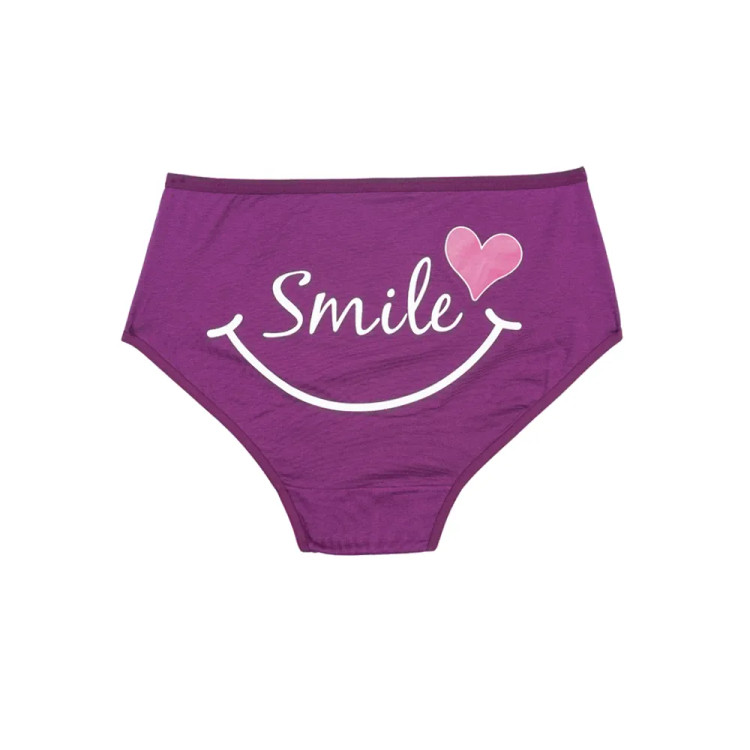 شورت اسلیپ نخی زنانه طرح لبخند سایز 4XL